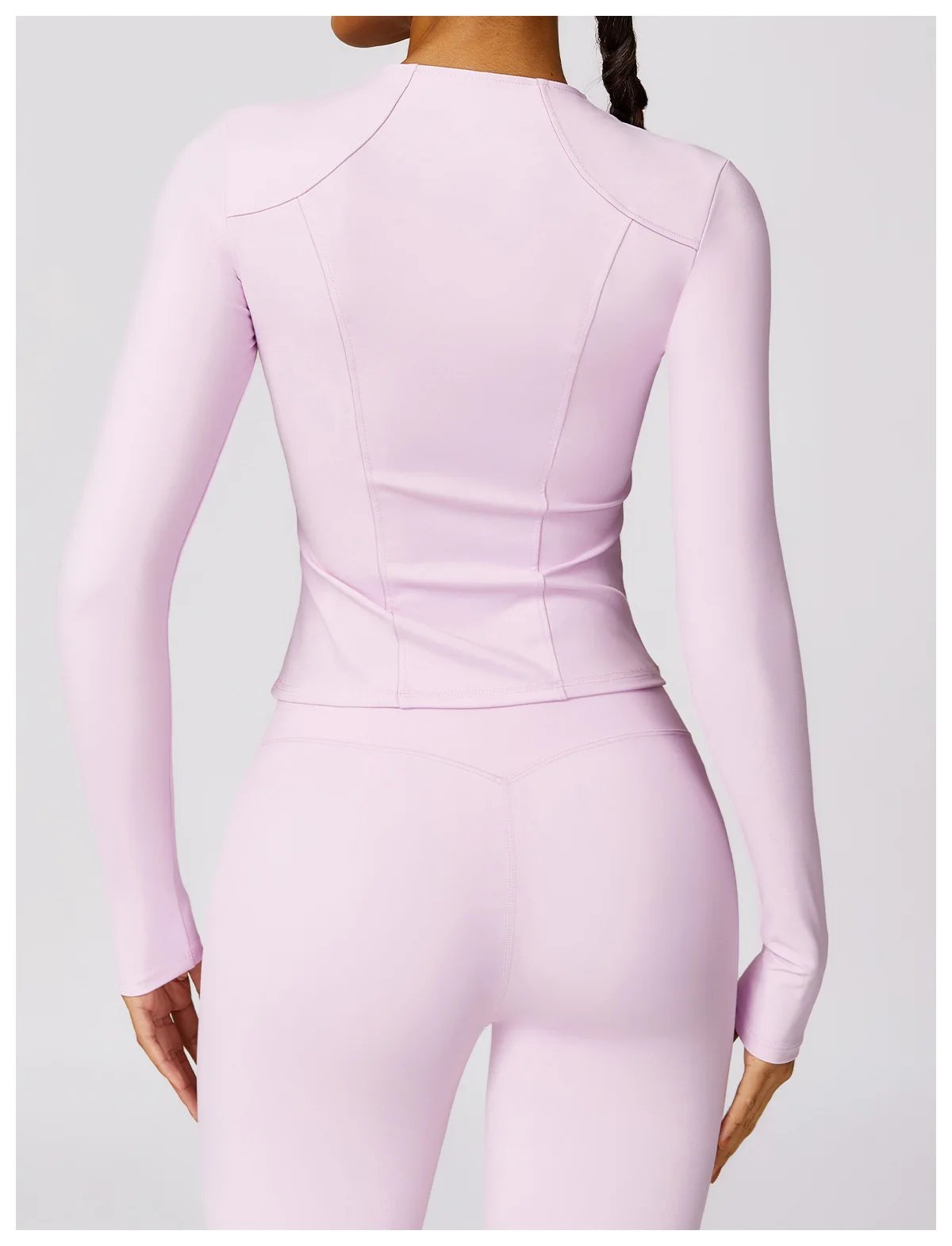 Yoga Set 2 Pieces Women Tracksuits Workout Sportswear Gym Clothing Fitness Long Sleeve Crop Top High Waist Leggings Sports Suits