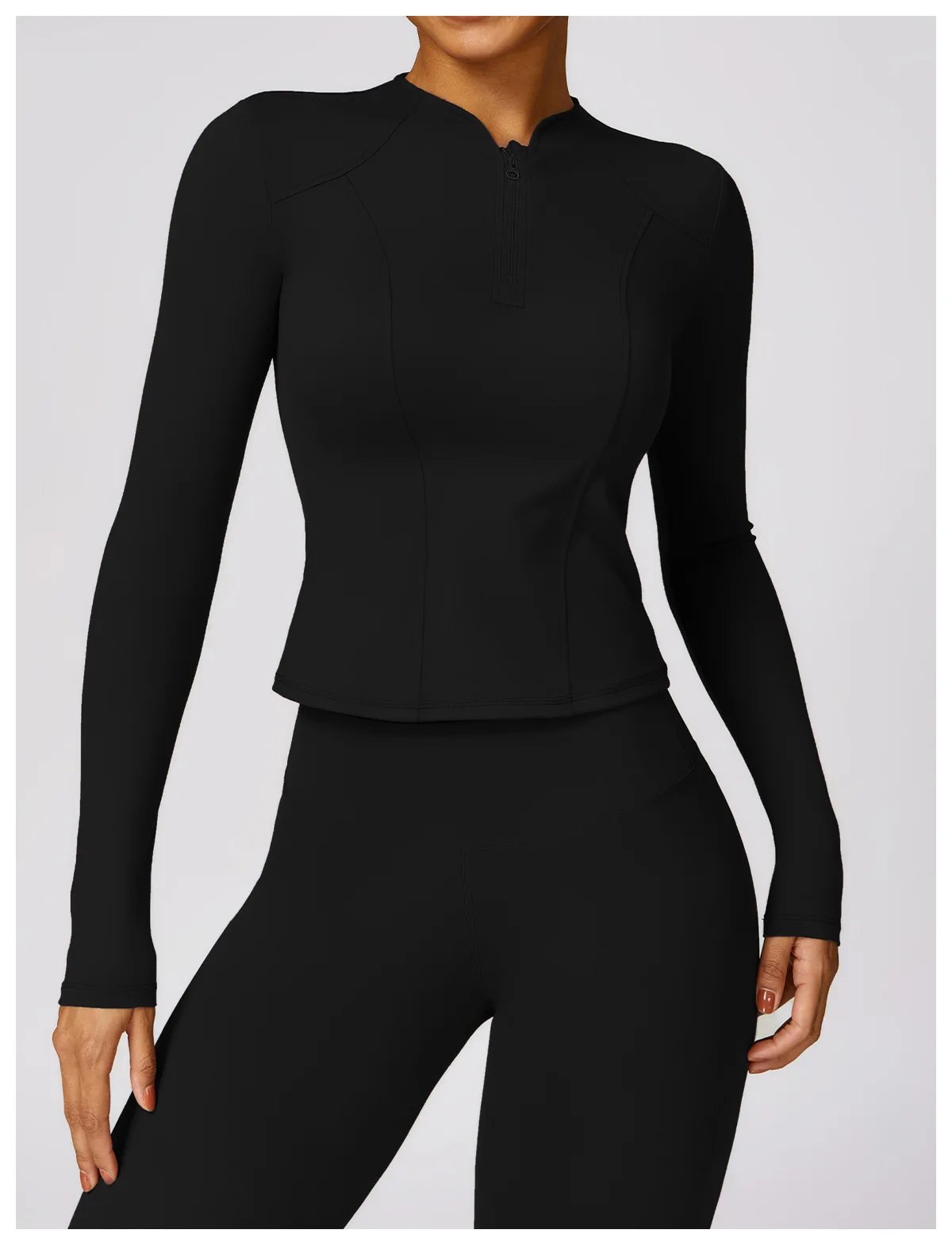 Yoga Set 2 Pieces Women Tracksuits Workout Sportswear Gym Clothing Fitness Long Sleeve Crop Top High Waist Leggings Sports Suits