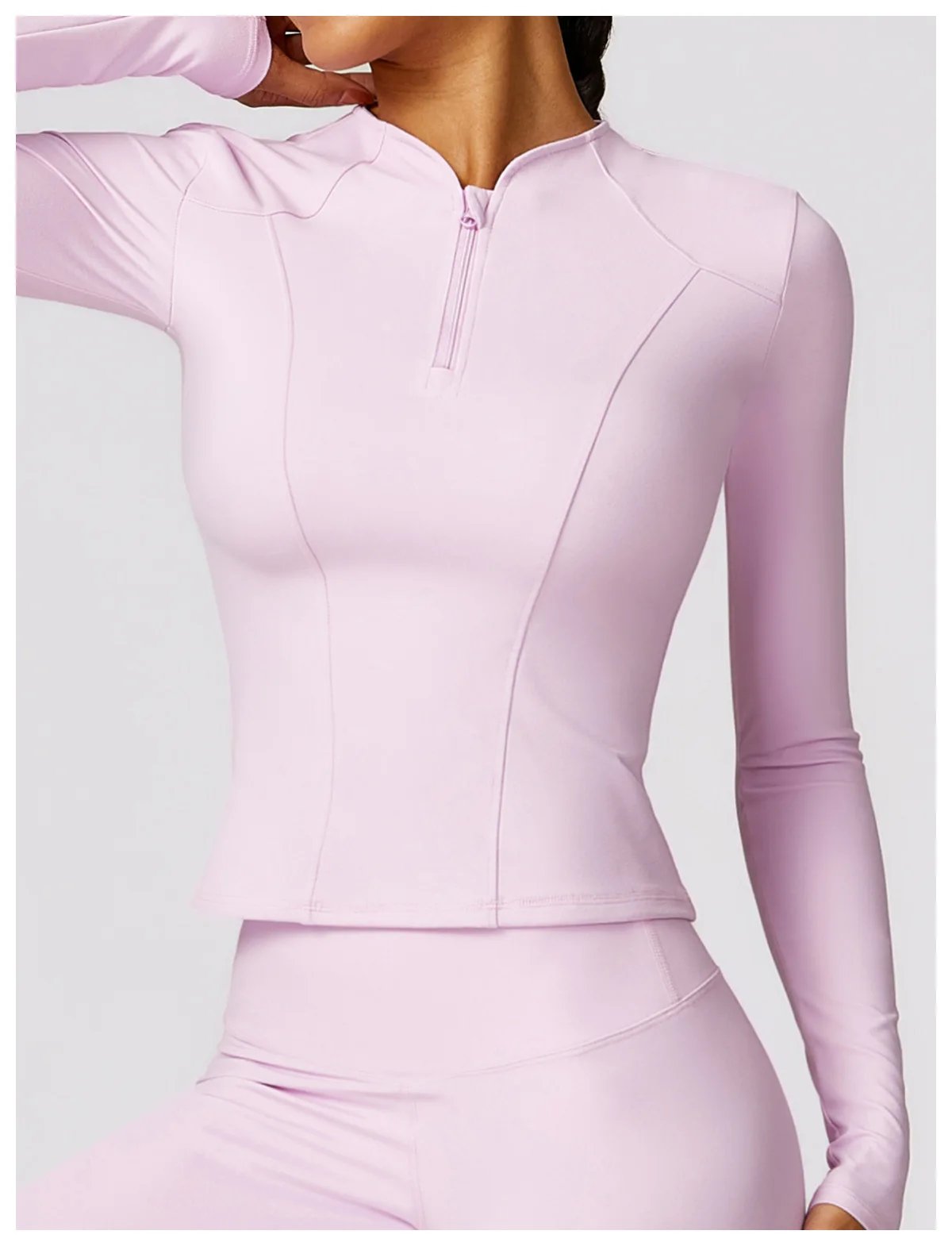 Yoga Set 2 Pieces Women Tracksuits Workout Sportswear Gym Clothing Fitness Long Sleeve Crop Top High Waist Leggings Sports Suits