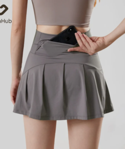 GymHUB Sports Yoga Skirt Badminton Tennis Skirt Pants Half-body Quick Drying Pocket