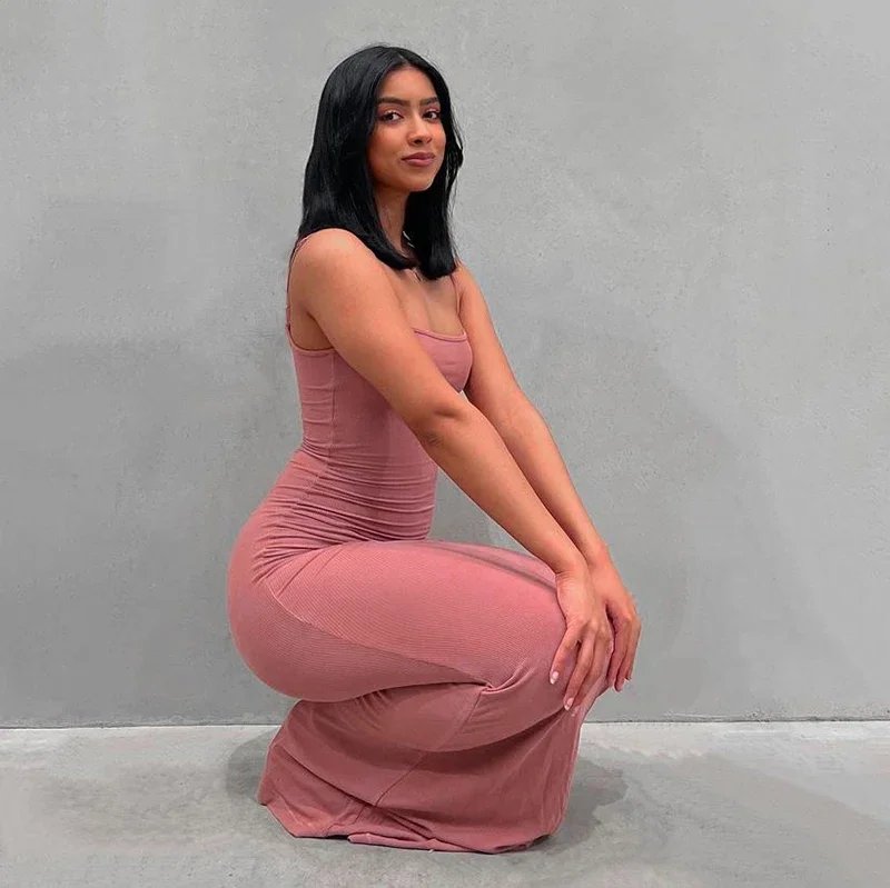 Y2K Sexy Maxi Dress for Women 2024 Autumn Backless Slim Party Dress Pullover Concise платье Female Long Bodycon Brown Vestidos Y2K Sexy Maxi Dress for Women 2024 Autumn Backless Slim Party Dress Pullover Concise платье Female Long Bodycon Brown Vestidos