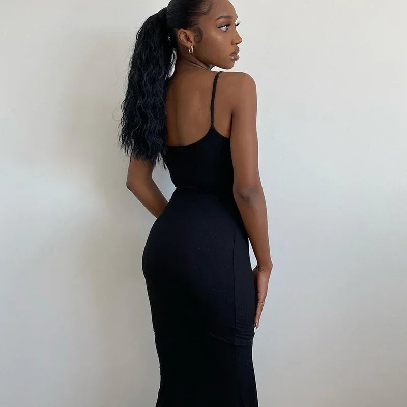 Y2K Sexy Maxi Dress for Women 2024 Autumn Backless Slim Party Dress Pullover Concise платье Female Long Bodycon Brown Vestidos Y2K Sexy Maxi Dress for Women 2024 Autumn Backless Slim Party Dress Pullover Concise платье Female Long Bodycon Brown Vestidos