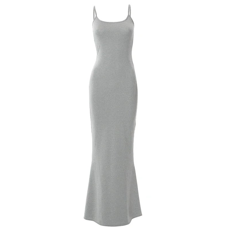 Y2K Sexy Maxi Dress for Women 2024 Autumn Backless Slim Party Dress Pullover Concise платье Female Long Bodycon Brown Vestidos Y2K Sexy Maxi Dress for Women 2024 Autumn Backless Slim Party Dress Pullover Concise платье Female Long Bodycon Brown Vestidos
