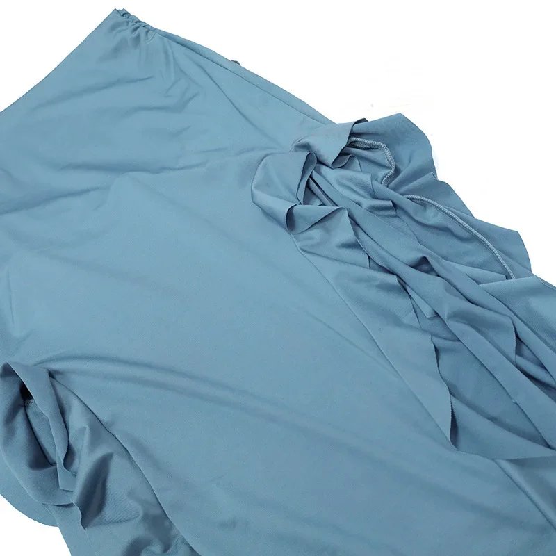 BWQ Long Dresses For Women Slit Sexy Bodycon Sleeveless Jellyfish Dress Hot Girls Fashion Off The Shoulders Maxi Dress Woman