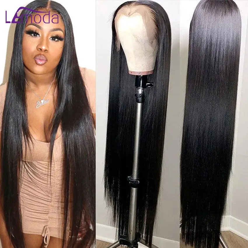 HD Lace Frontal Wig 13x6 13x4 Lace Front Human Hair Wigs Lemoda Remy Wig For Women 34 32 Inch Straight Transparent Lace Wig HD Lace Frontal Wig 13x6 13x4 Lace Front Human Hair Wigs Lemoda Remy Wig For Women 34 32 Inch Straight Transparent Lace Wig