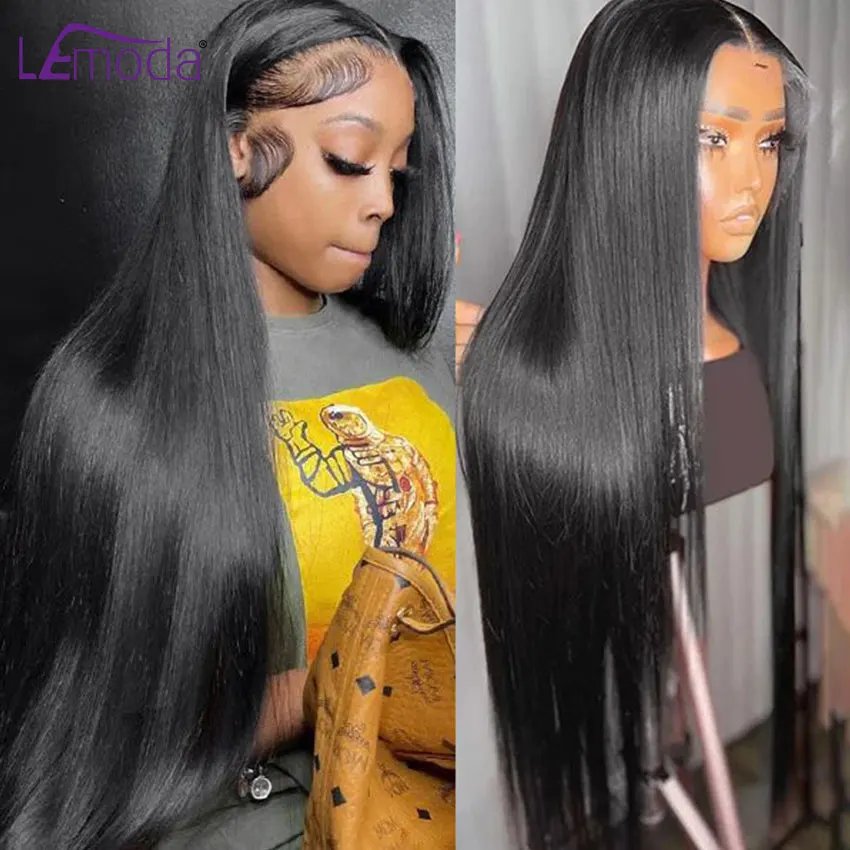 HD Lace Frontal Wig 13x6 13x4 Lace Front Human Hair Wigs Lemoda Remy Wig For Women 34 32 Inch Straight Transparent Lace Wig HD Lace Frontal Wig 13x6 13x4 Lace Front Human Hair Wigs Lemoda Remy Wig For Women 34 32 Inch Straight Transparent Lace Wig