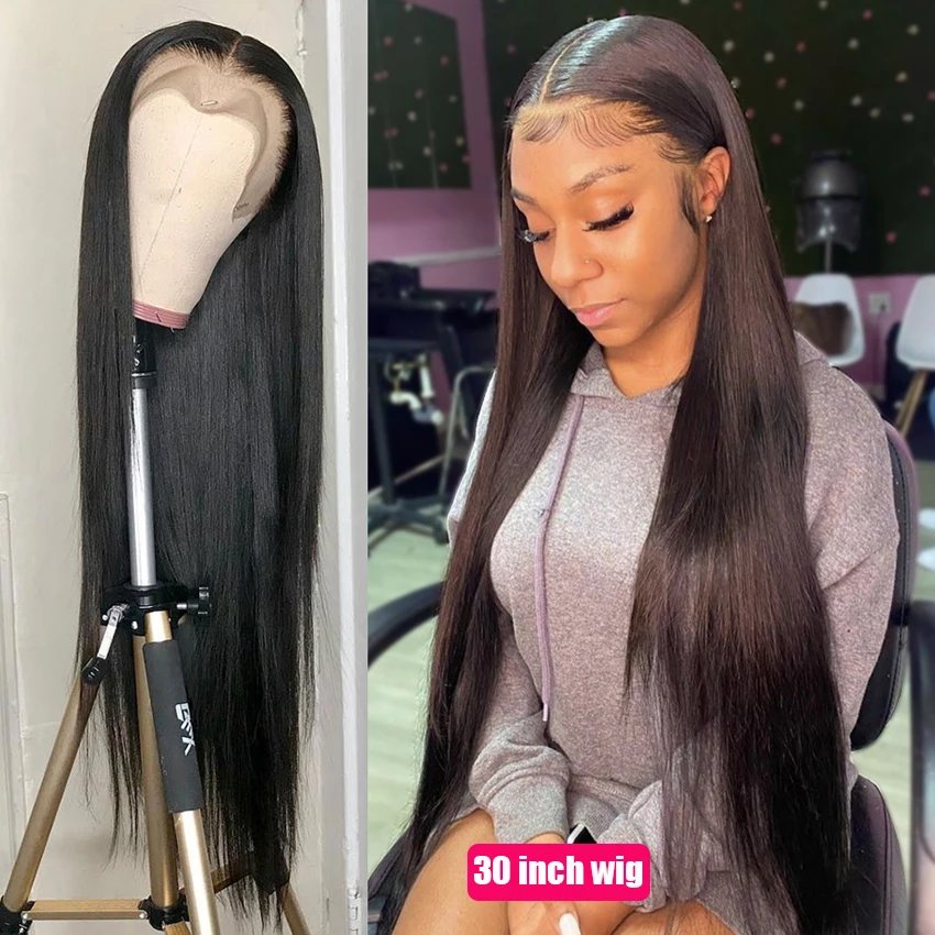 HD Lace Frontal Wig 13x6 13x4 Lace Front Human Hair Wigs Lemoda Remy Wig For Women 34 32 Inch Straight Transparent Lace Wig HD Lace Frontal Wig 13x6 13x4 Lace Front Human Hair Wigs Lemoda Remy Wig For Women 34 32 Inch Straight Transparent Lace Wig