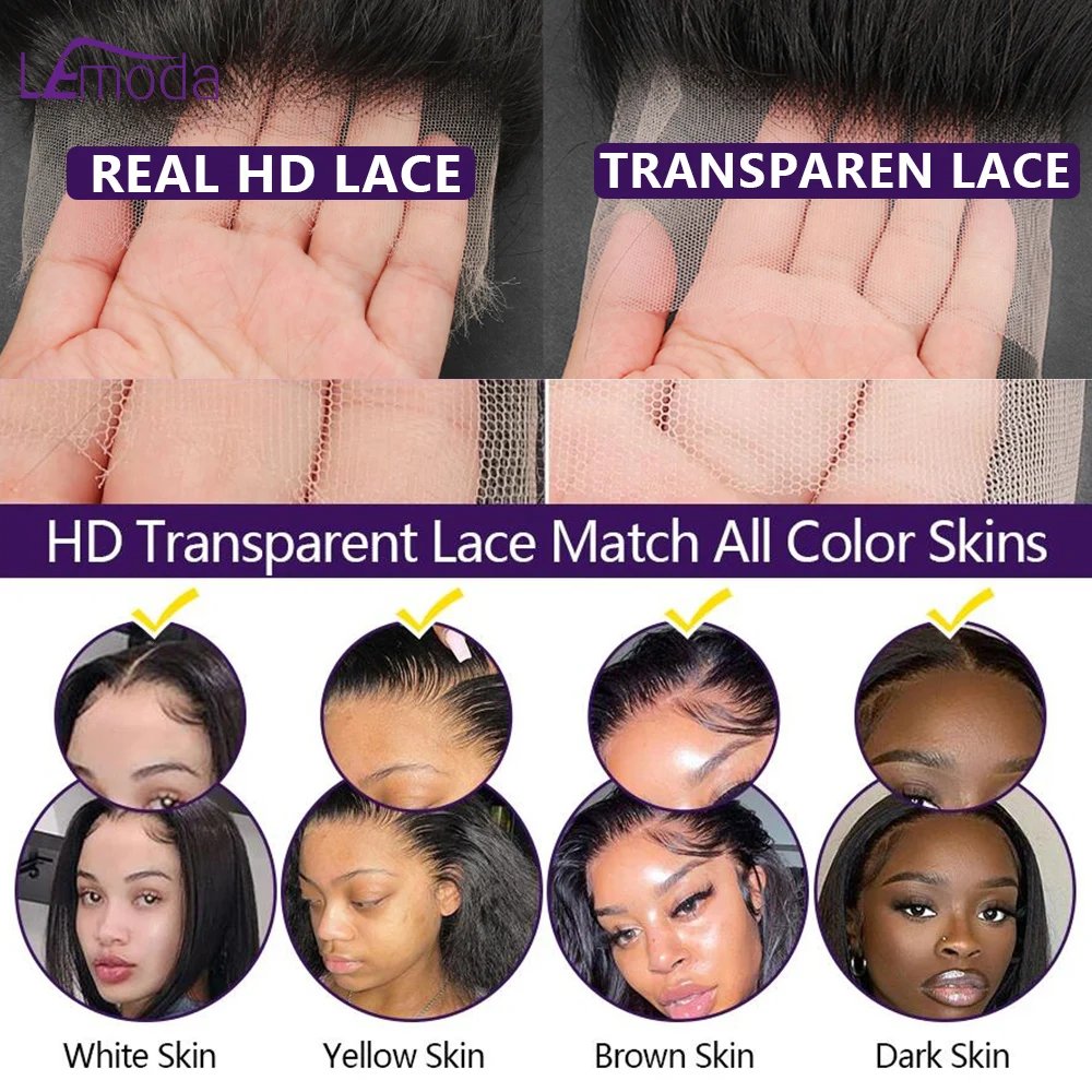 HD Lace Frontal Wig 13x6 13x4 Lace Front Human Hair Wigs Lemoda Remy Wig For Women 34 32 Inch Straight Transparent Lace Wig HD Lace Frontal Wig 13x6 13x4 Lace Front Human Hair Wigs Lemoda Remy Wig For Women 34 32 Inch Straight Transparent Lace Wig