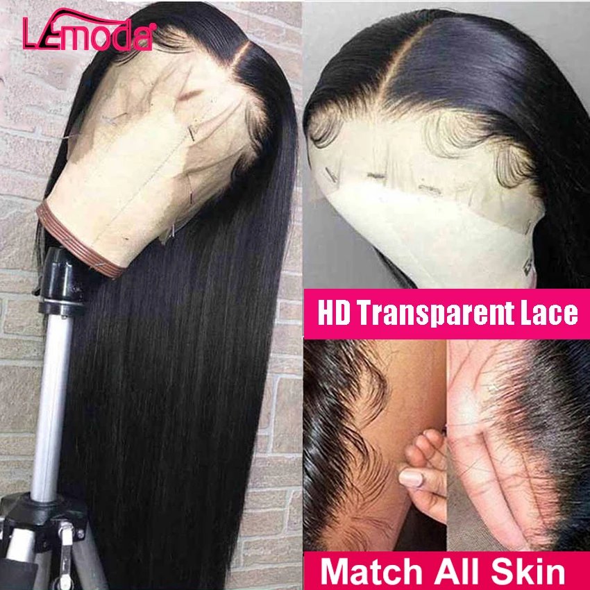 HD Lace Frontal Wig 13x6 13x4 Lace Front Human Hair Wigs Lemoda Remy Wig For Women 34 32 Inch Straight Transparent Lace Wig HD Lace Frontal Wig 13x6 13x4 Lace Front Human Hair Wigs Lemoda Remy Wig For Women 34 32 Inch Straight Transparent Lace Wig