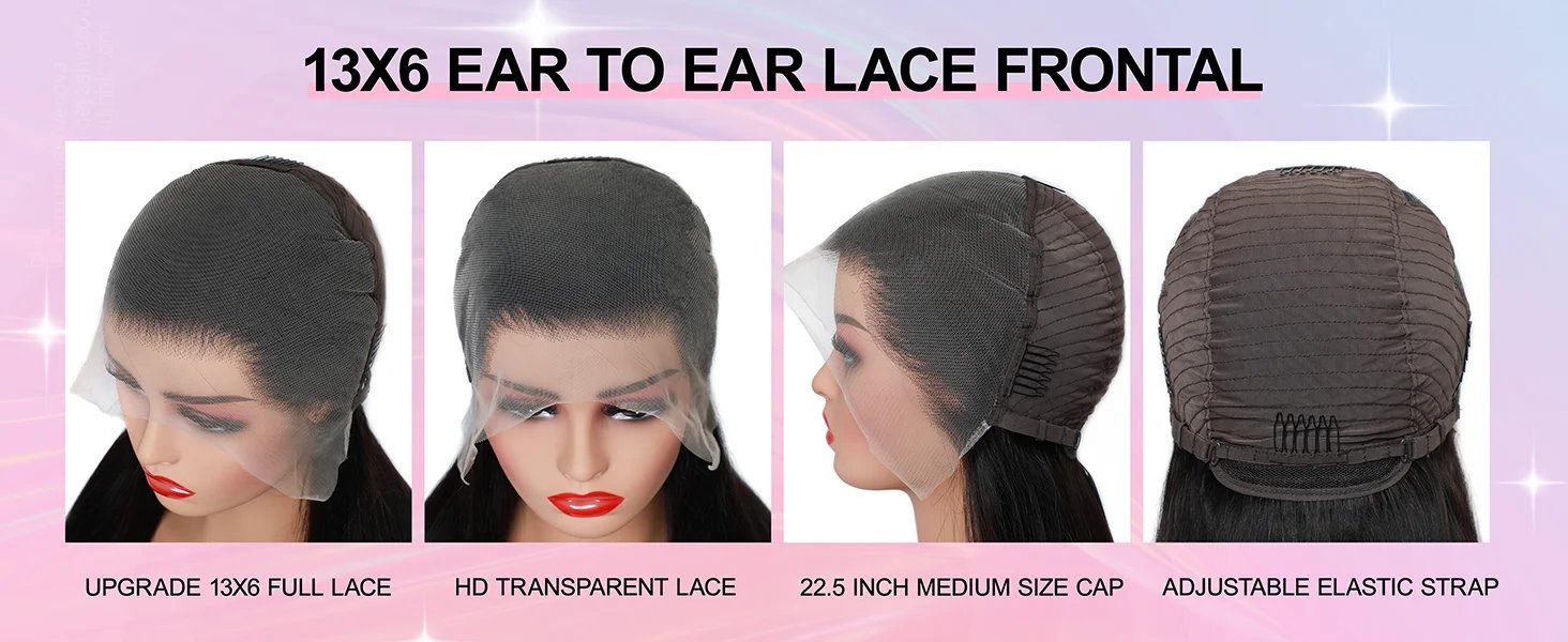 Lemoda 210% Density 13x6 Full Frontal Virgin Human Hair Wigs Body Wave HD Transparent Lace Front Wigs Pre Plucked Brazilian 12A Lemoda 210% Density 13x6 Full Frontal Virgin Human Hair Wigs Body Wave HD Transparent Lace Front Wigs Pre Plucked Brazilian 12A