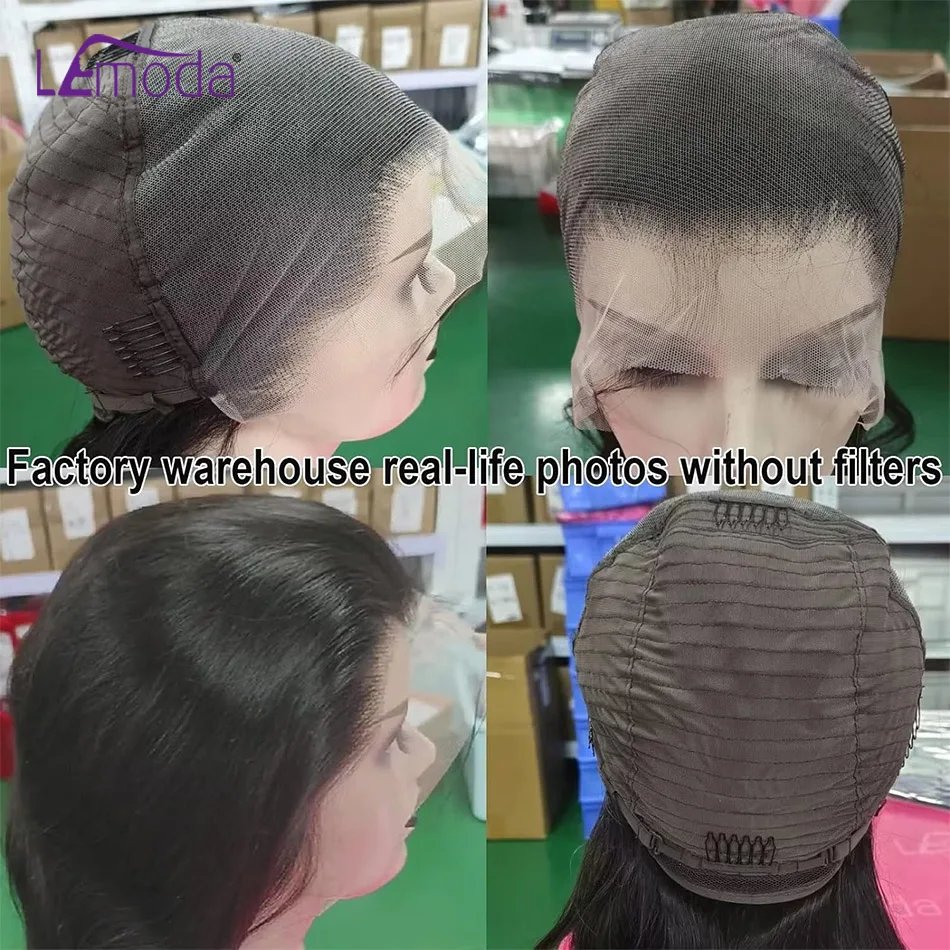 Lemoda 210% Density 13x6 Full Frontal Virgin Human Hair Wigs Body Wave HD Transparent Lace Front Wigs Pre Plucked Brazilian 12A Lemoda 210% Density 13x6 Full Frontal Virgin Human Hair Wigs Body Wave HD Transparent Lace Front Wigs Pre Plucked Brazilian 12A