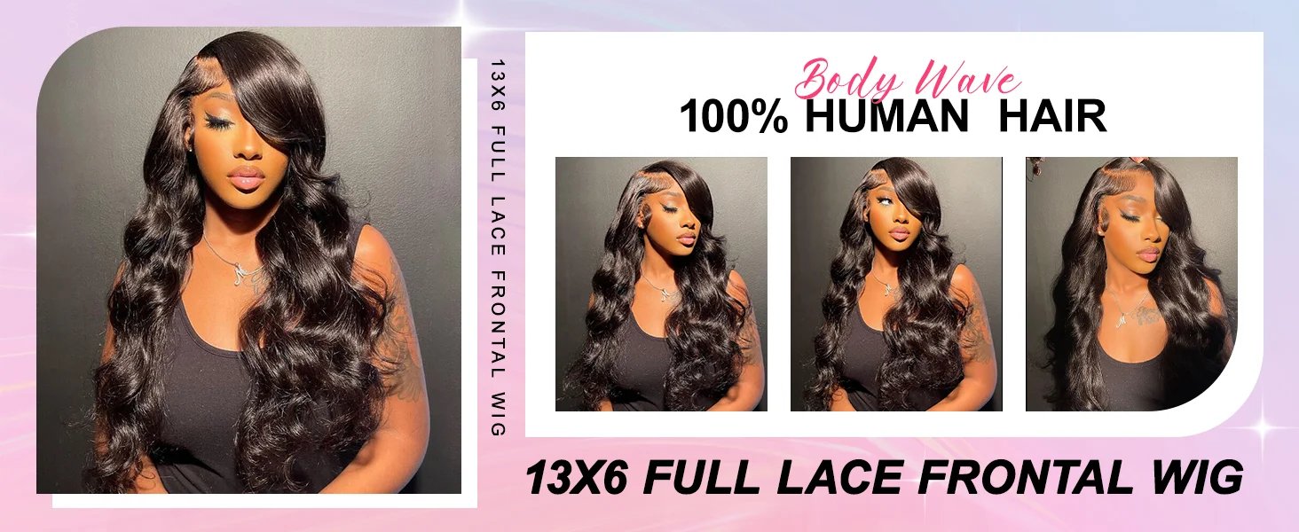 Lemoda 210% Density 13x6 Full Frontal Virgin Human Hair Wigs Body Wave HD Transparent Lace Front Wigs Pre Plucked Brazilian 12A Lemoda 210% Density 13x6 Full Frontal Virgin Human Hair Wigs Body Wave HD Transparent Lace Front Wigs Pre Plucked Brazilian 12A