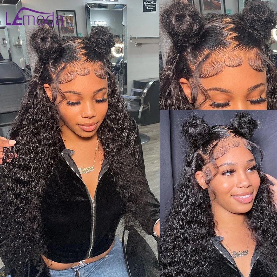 13x6 HD Lace Frontal Wig Deep Wave 250 Density SKINLIKE Real HD Lace Wig Virgin Hair Pre plucked 13x4 Lace Wig Human Hair Lemoda 13x6 HD Lace Frontal Wig Deep Wave 250 Density SKINLIKE Real HD Lace Wig Virgin Hair Pre plucked 13x4 Lace Wig Human Hair Lemoda