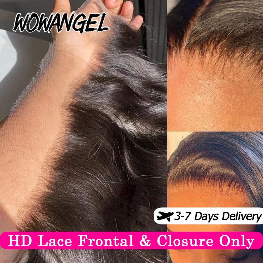 Wow Angel 13x4 13x6 HD Lace Frontal Only Melt Skins Brazilian Straight Human Hair 5x5 6x6 HD Lace Closure Pre Plucked Free Part Wow Angel 13x4 13x6 HD Lace Frontal Only Melt Skins Brazilian Straight Human Hair 5x5 6x6 HD Lace Closure Pre Plucked Free Part