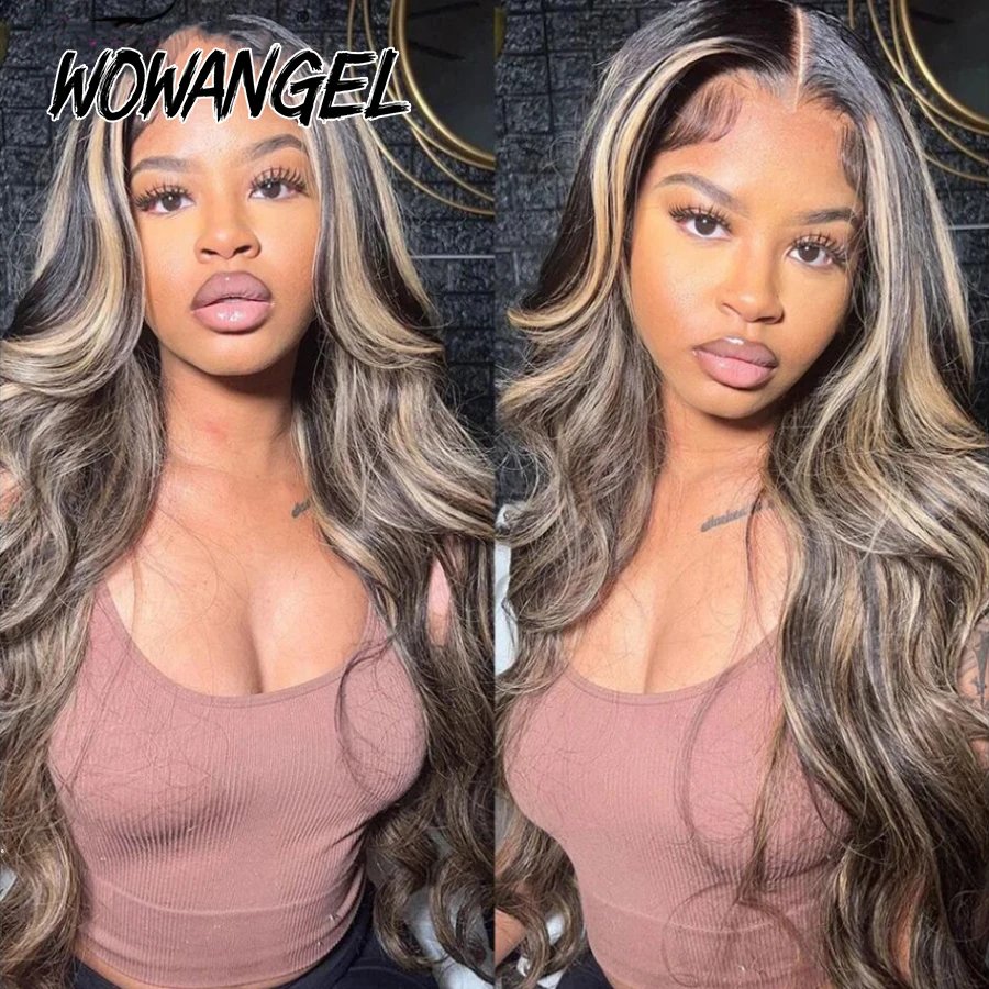 Wow Angel 34inch Highlight Body Wave Wigs 5X5 HD Lace Closure Wig Honey Blonde 250% Glueless Wig Human Hair Ready to Wear Wigs Wow Angel 34inch Highlight Body Wave Wigs 5X5 HD Lace Closure Wig Honey Blonde 250% Glueless Wig Human Hair Ready to Wear Wigs