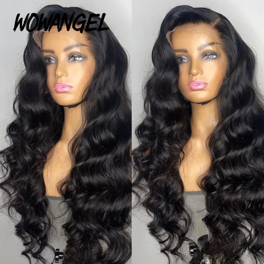 Wowangel 13x6 Full Lace Frontal Wig HD Lace Frontal Wigs Body Wave Human Hair Wigs 250% HD Lace Closure Wigs Melt Skins Glueless Wowangel 13x6 Full Lace Frontal Wig HD Lace Frontal Wigs Body Wave Human Hair Wigs 250% HD Lace Closure Wigs Melt Skins Glueless