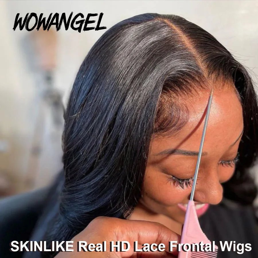 Wowangel 13x6 Full Lace Frontal Wig HD Lace Frontal Wigs Body Wave Human Hair Wigs 250% HD Lace Closure Wigs Melt Skins Glueless Wowangel 13x6 Full Lace Frontal Wig HD Lace Frontal Wigs Body Wave Human Hair Wigs 250% HD Lace Closure Wigs Melt Skins Glueless