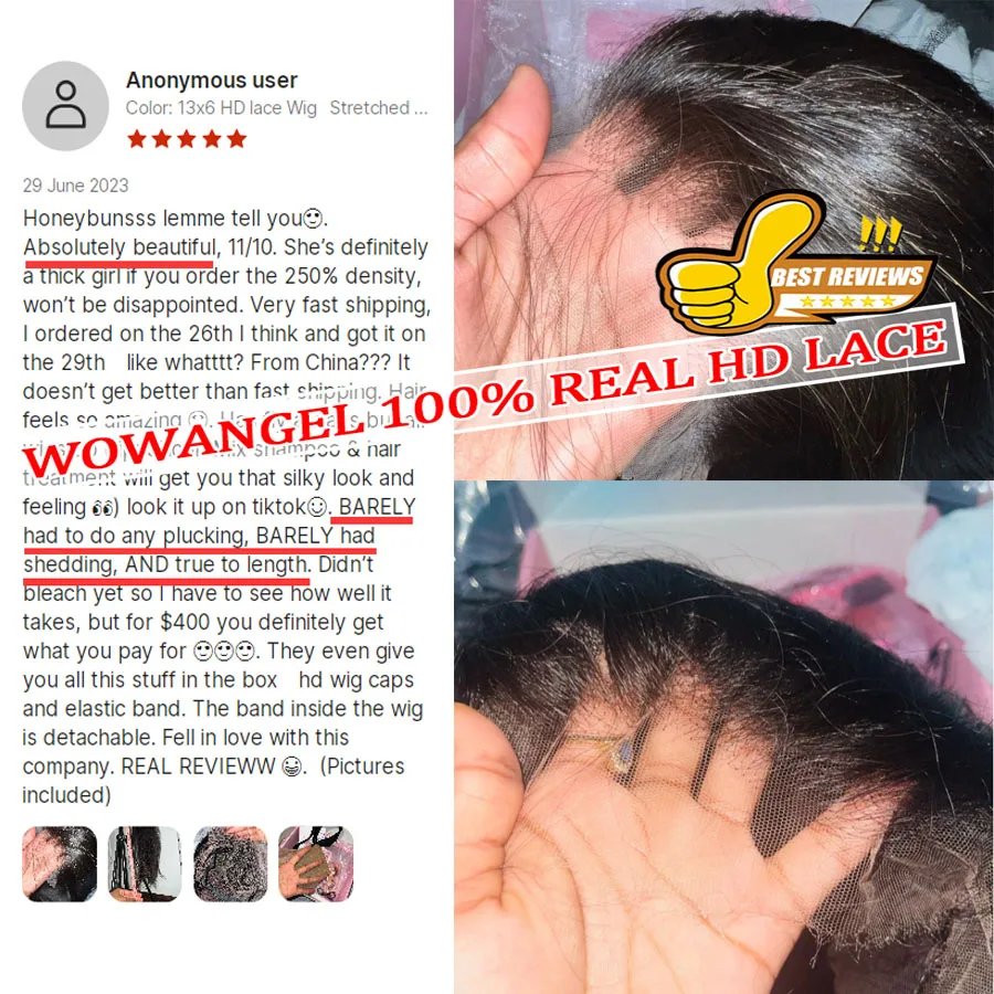 Wowangel 13x6 Full Lace Frontal Wig HD Lace Frontal Wigs Body Wave Human Hair Wigs 250% HD Lace Closure Wigs Melt Skins Glueless Wowangel 13x6 Full Lace Frontal Wig HD Lace Frontal Wigs Body Wave Human Hair Wigs 250% HD Lace Closure Wigs Melt Skins Glueless