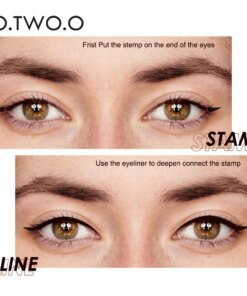 Alternative view of O.TWO.O Eyeliner Stamp Black Liquid Eyeliner Pen Waterproof Fast Dry Double-ended Eye Liner Pencil Make-up for Women Cosmetics