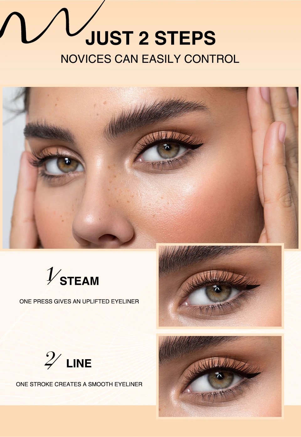 O.TWO.O Eyeliner Stamp Black Liquid Eyeliner Pen Waterproof Fast Dry Double-ended Eye Liner Pencil Make-up for Women Cosmetics O.TWO.O Eyeliner Stamp Black Liquid Eyeliner Pen Waterproof Fast Dry Double-ended Eye Liner Pencil Make-up for Women Cosmetics
