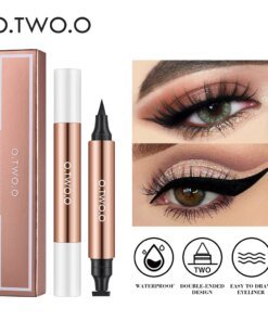 O.TWO.O Eyeliner Stamp Black Liquid Eyeliner Pen Waterproof Fast Dry Double-ended Eye Liner Pencil Make-up for Women Cosmetics