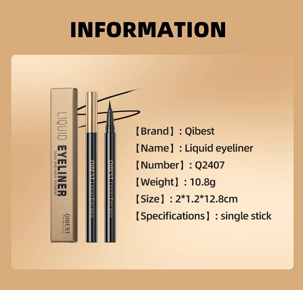 Long Lasting Black Liquid Eyeliner Waterproof Eye Liner Pencil Quick Drying Not Bloom Natural Eyeliner Liquid Pen Cosmetic Tools Long Lasting Black Liquid Eyeliner Waterproof Eye Liner Pencil Quick Drying Not Bloom Natural Eyeliner Liquid Pen Cosmetic Tools