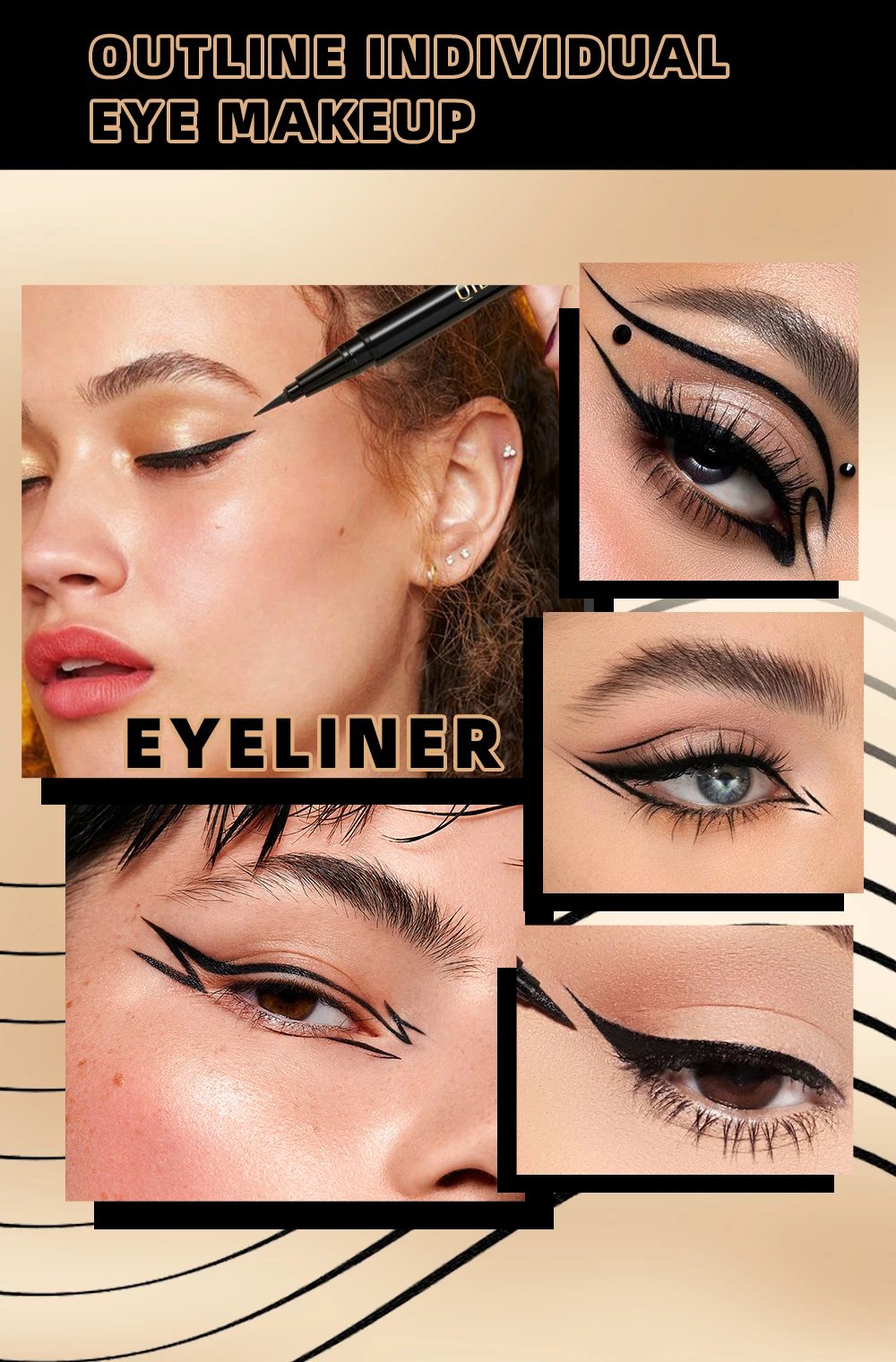 Long Lasting Black Liquid Eyeliner Waterproof Eye Liner Pencil Quick Drying Not Bloom Natural Eyeliner Liquid Pen Cosmetic Tools Long Lasting Black Liquid Eyeliner Waterproof Eye Liner Pencil Quick Drying Not Bloom Natural Eyeliner Liquid Pen Cosmetic Tools