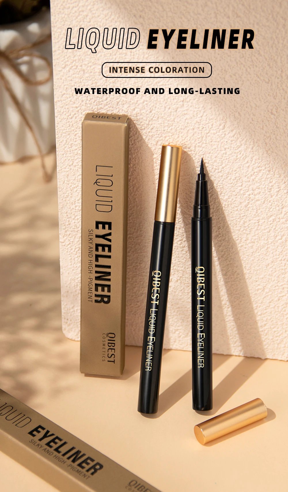 Long Lasting Black Liquid Eyeliner Waterproof Eye Liner Pencil Quick Drying Not Bloom Natural Eyeliner Liquid Pen Cosmetic Tools Long Lasting Black Liquid Eyeliner Waterproof Eye Liner Pencil Quick Drying Not Bloom Natural Eyeliner Liquid Pen Cosmetic Tools