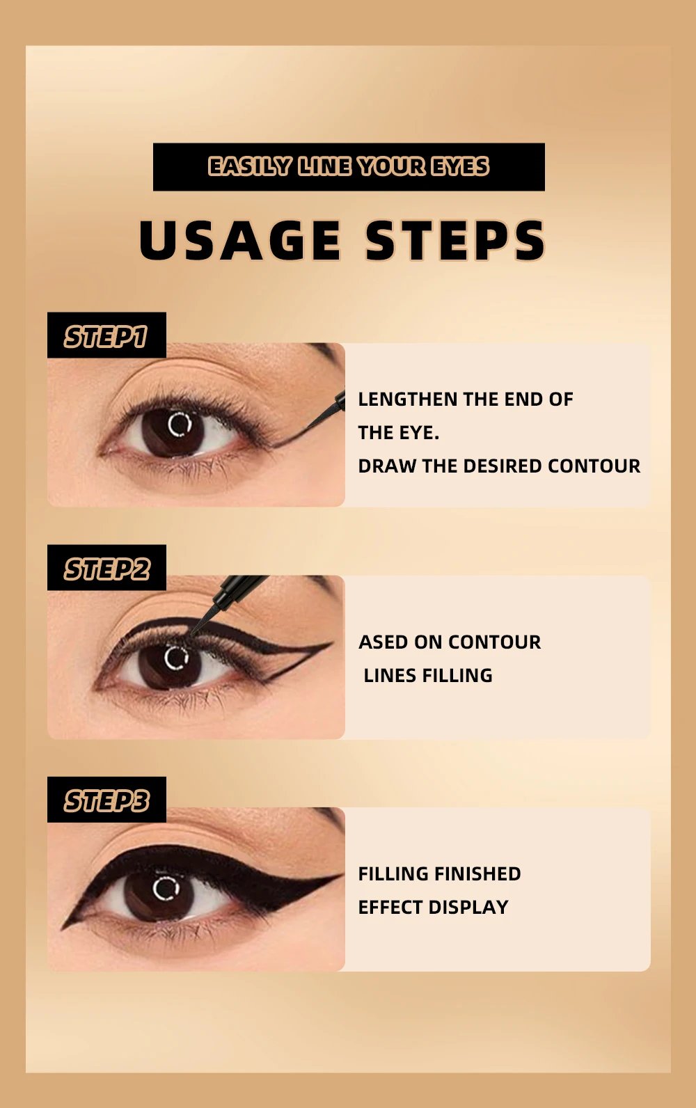 Long Lasting Black Liquid Eyeliner Waterproof Eye Liner Pencil Quick Drying Not Bloom Natural Eyeliner Liquid Pen Cosmetic Tools Long Lasting Black Liquid Eyeliner Waterproof Eye Liner Pencil Quick Drying Not Bloom Natural Eyeliner Liquid Pen Cosmetic Tools