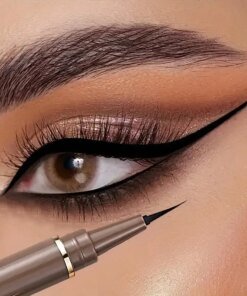 Waterproof Quick Dry Liquid Eyeliner Pen Lasting Lying Silkworm Eyeliner Pencil Ultra-fine Matte Black Brown Beauty Eyes Makeup