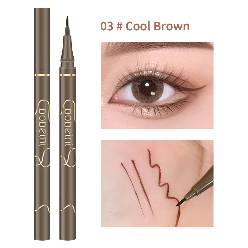 Waterproof Quick Dry Liquid Eyeliner Pen Lasting Lying Silkworm Eyeliner Pencil Ultra-fine Matte Black Brown Beauty Eyes Makeup Waterproof Quick Dry Liquid Eyeliner Pen Lasting Lying Silkworm Eyeliner Pencil Ultra-fine Matte Black Brown Beauty Eyes Makeup
