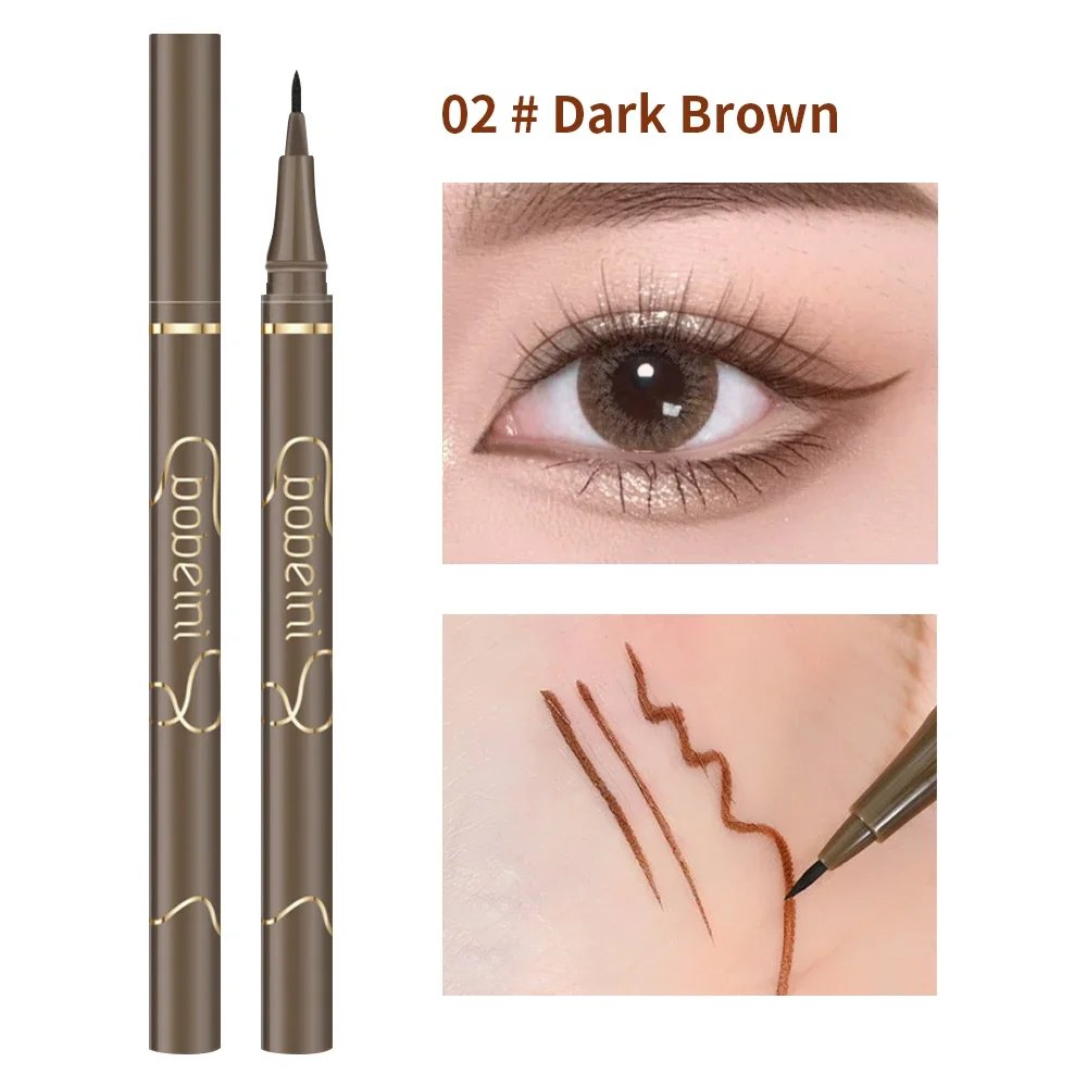 Waterproof Quick Dry Liquid Eyeliner Pen Lasting Lying Silkworm Eyeliner Pencil Ultra-fine Matte Black Brown Beauty Eyes Makeup Waterproof Quick Dry Liquid Eyeliner Pen Lasting Lying Silkworm Eyeliner Pencil Ultra-fine Matte Black Brown Beauty Eyes Makeup