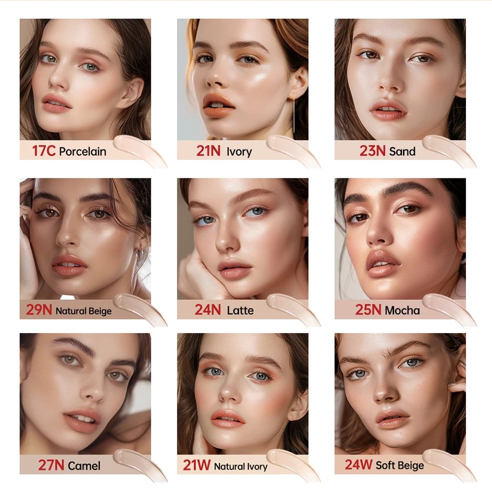 TIRTIR Cushion Foundation Sunscreen Waterproof Long-lasting Brighten Foundation Cream Women Base Makeup Face Korean Cosmetics TIRTIR Cushion Foundation Sunscreen Waterproof Long-lasting Brighten Foundation Cream Women Base Makeup Face Korean Cosmetics