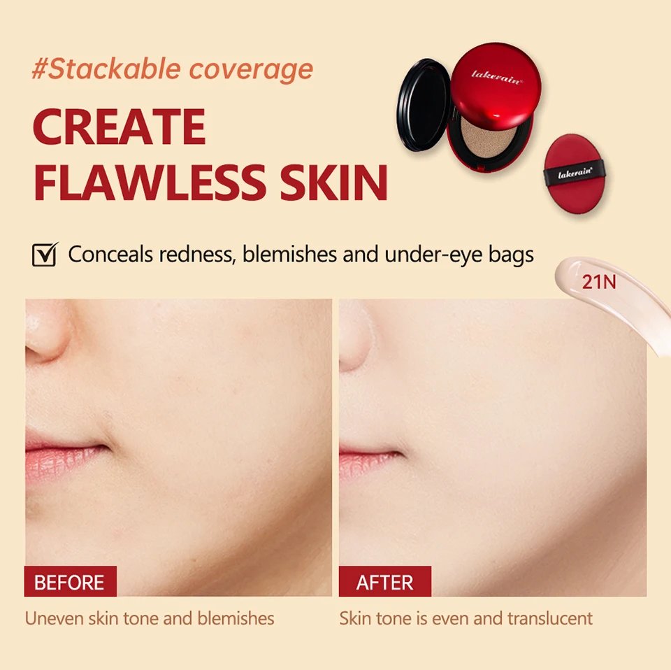 TIRTIR Cushion Foundation Sunscreen Waterproof Long-lasting Brighten Foundation Cream Women Base Makeup Face Korean Cosmetics TIRTIR Cushion Foundation Sunscreen Waterproof Long-lasting Brighten Foundation Cream Women Base Makeup Face Korean Cosmetics