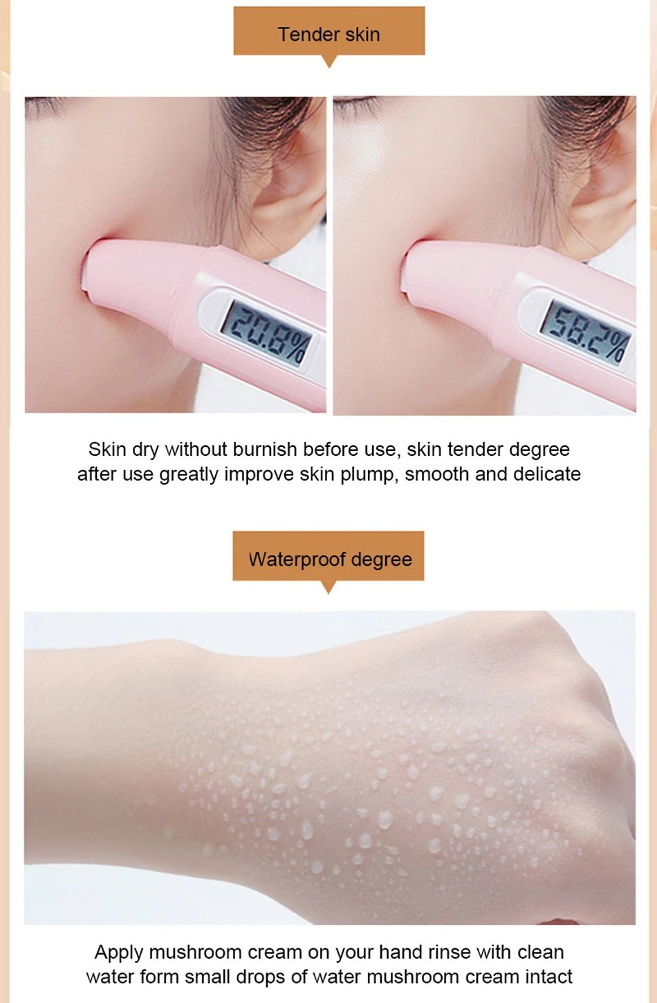 Air Cushion CC Cream Mushroom Head Foundation Moisturizing Long Lasting Face Comestics Natural Brighten Face Base Tone Make Up