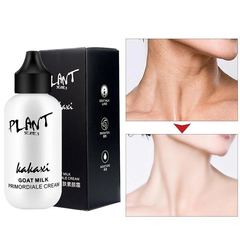 Full Coverage Foundation Makeup Lasting Waterproof Goat Milk Liquid Primordiale Cream Cover Acne Female Makeup Korean Cosmetics
