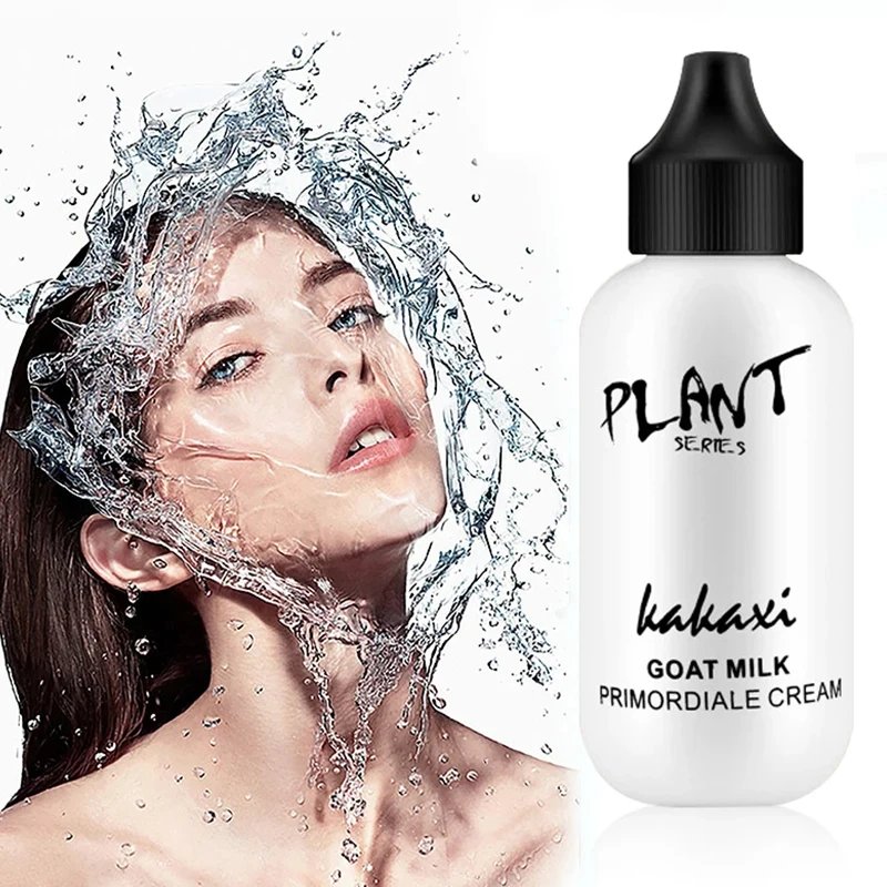 Full Coverage Foundation Makeup Lasting Waterproof Goat Milk Liquid Primordiale Cream Cover Acne Female Makeup Korean Cosmetics