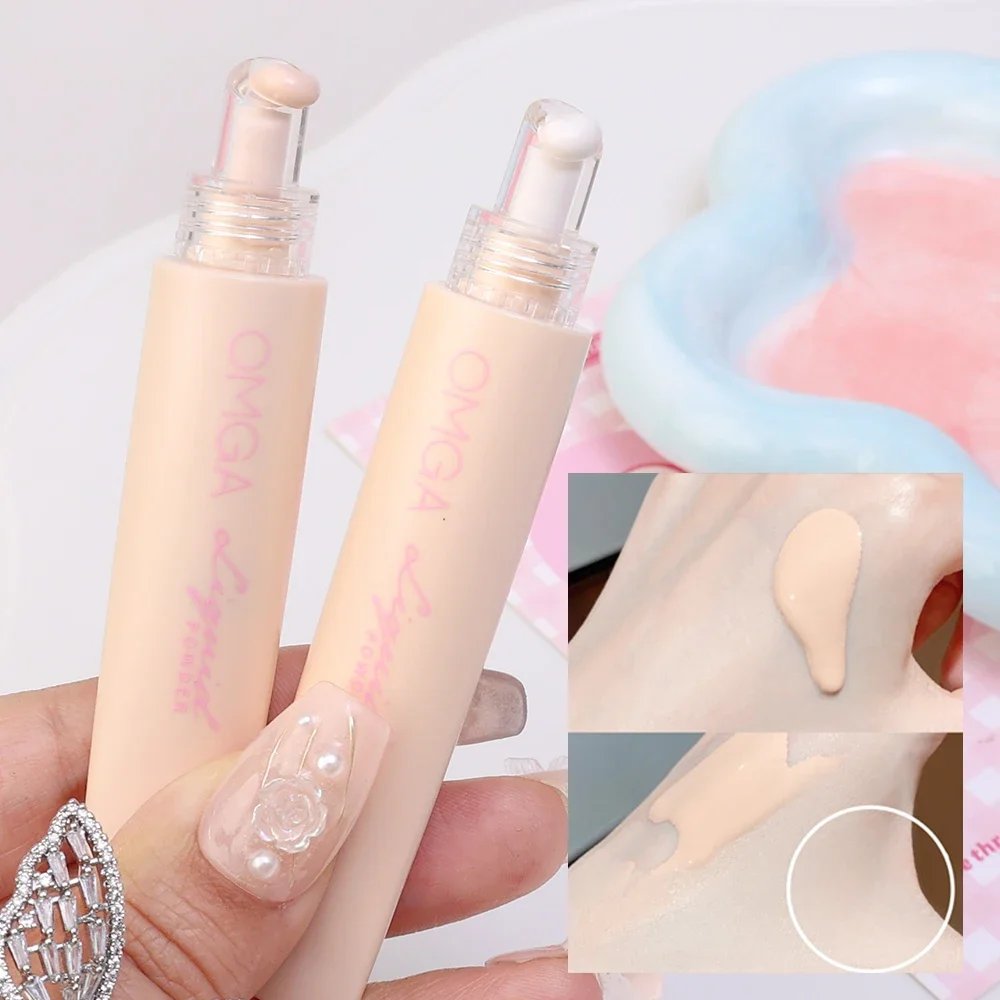 Professional Facial Foundation Cream Waterproof Lasting Base Brighten Whitening Cover Dark Circles Concealer Cosmetics for Women