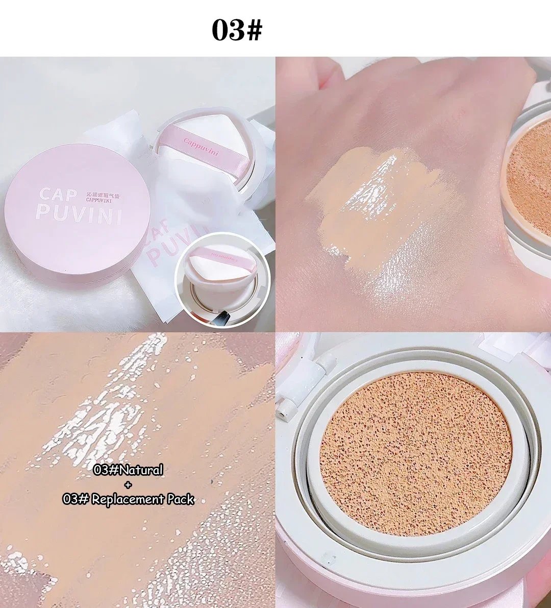 Magic Foundation Air Cushion CC Cream Waterproof Matte Brighten Foundation Concealer Women Base Makeup Face Korean Cosmetic 