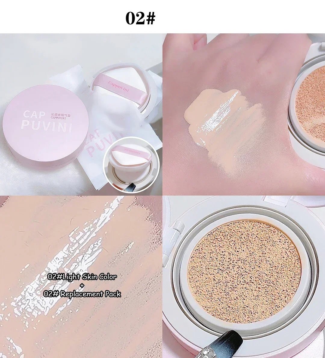 Magic Foundation Air Cushion CC Cream Waterproof Matte Brighten Foundation Concealer Women Base Makeup Face Korean Cosmetic 