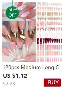 120pcs Pink French Tip Press-On Nails Medium Length Square Shape With Glossy Finish False Nails Full Cover Pre-Shaped Fake Nails