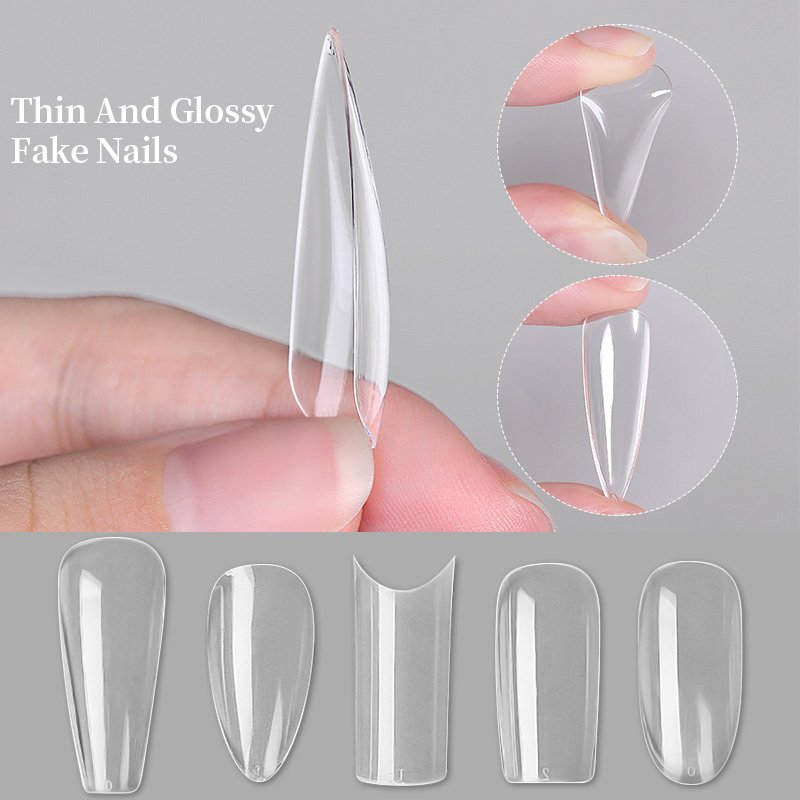 60/100Pcs Press on False Nails Capsule Gel Nails Extension System Nail Tips Coffin French Quick Building Mold Tool 60/100Pcs Press on False Nails Capsule Gel Nails Extension System Nail Tips Coffin French Quick Building Mold Tool