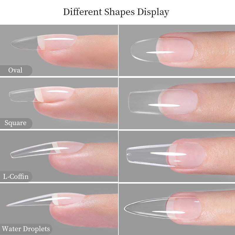 60/100Pcs Press on False Nails Capsule Gel Nails Extension System Nail Tips Coffin French Quick Building Mold Tool 60/100Pcs Press on False Nails Capsule Gel Nails Extension System Nail Tips Coffin French Quick Building Mold Tool