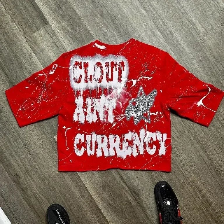 Oversized TShirt Mens Womens Round Neck Y2K Hip Hop Punk Rock Letter Graphic Print Cotton Short Sleeve Tops Streetwear T Shirt