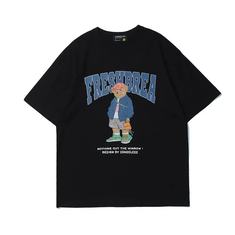 Oversized T-Shirt Hip Hop Women T Shirt Clothes Kanji Print Tshirt Short Sleeve Loose Streetwear Harajuku Tops Y2k Tees