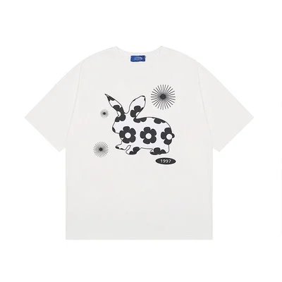 Oversized T-Shirt Hip Hop Women T Shirt Clothes Kanji Print Tshirt Short Sleeve Loose Streetwear Harajuku Tops Y2k Tees