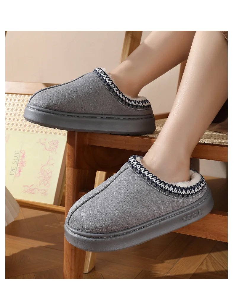New Fluffy Slippers Women House Flats Fashion Plush Winter Designer Shoes Ladies Home Elegant Casual Footwear Large Size 31 New Fluffy Slippers Women House Flats Fashion Plush Winter Designer Shoes Ladies Home Elegant Casual Footwear Large Size 31