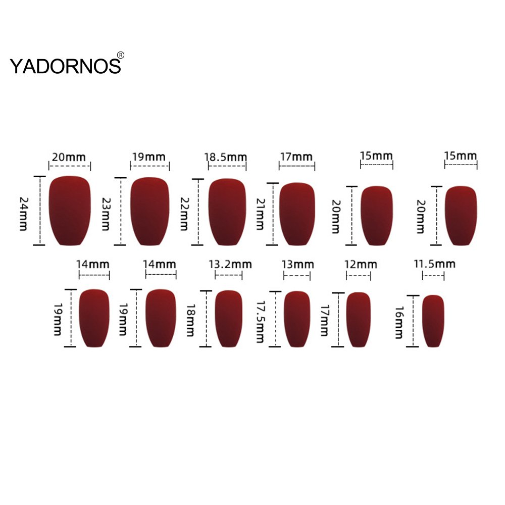 24Pcs Full Cover Fake Nails with 3D White Flower Design Full Cover Press on Fingernails Tips Coffin Head Glitter Red False Nails 24Pcs Full Cover Fake Nails with 3D White Flower Design Full Cover Press on Fingernails Tips Coffin Head Glitter Red False Nails