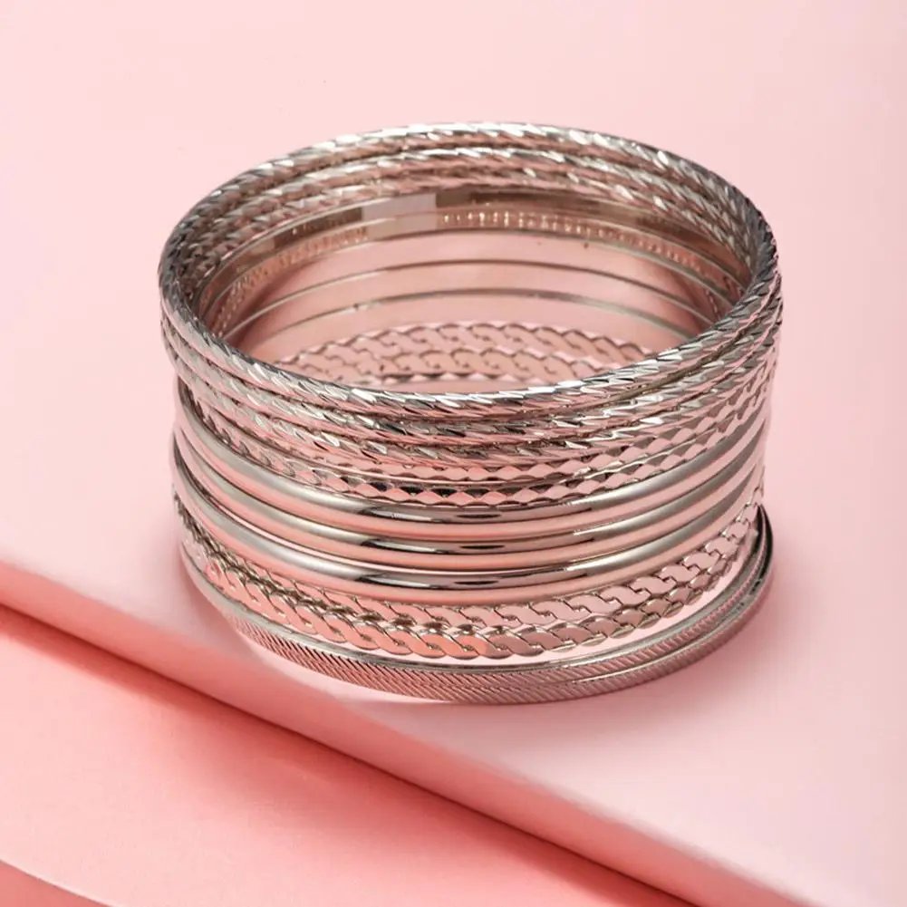 12pcs Punk Curb Cuban Chain Bracelets Set for Women Miami Boho Thick Gold Color Charm Bracelets Bangles Fashion Jewelry Y2C7 12pcs Punk Curb Cuban Chain Bracelets Set for Women Miami Boho Thick Gold Color Charm Bracelets Bangles Fashion Jewelry Y2C7
