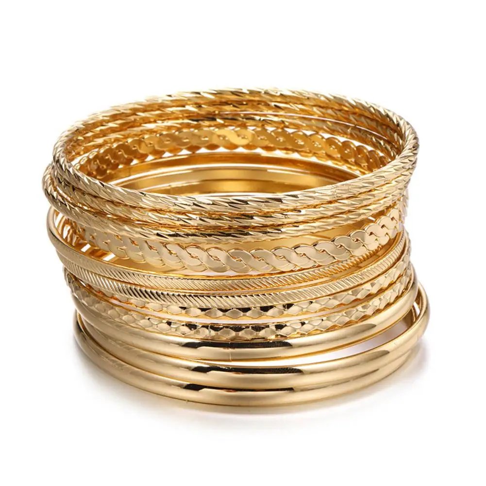 12pcs Punk Curb Cuban Chain Bracelets Set for Women Miami Boho Thick Gold Color Charm Bracelets Bangles Fashion Jewelry Y2C7 12pcs Punk Curb Cuban Chain Bracelets Set for Women Miami Boho Thick Gold Color Charm Bracelets Bangles Fashion Jewelry Y2C7